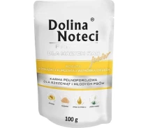 Придбати - корм для собаки  Пауч Dolina Noteci Premium для цуценят,юніорів собак маленьких порід з курячим шлунком та печінкою теляти, 100 гр (5902