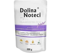 Придбати - корм для собаки  Пауч Dolina Noteci Premium для цуценят,юніорів собак маленьких порід з печінкою кролика та язиком оленя, 100 гр (590292