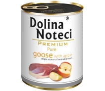 Придбати - корм для собаки  Консерва Dolina Noteci Premium Pure для собак алергіків з гускою та яблуком, 800 гр