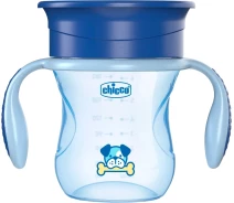 Придбати - посуд для дітей  Чашка пластикова для пиття Chicco "Perfect Cup" 200 мл. від 12 місяців (блакитна) (06951.20)