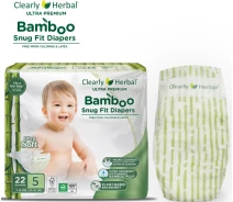 Придбати - підгузник  Підгузки Clealry Herbal Bamboo, розмір 5 (11-18 кг), 22 шт. (850004427712)
