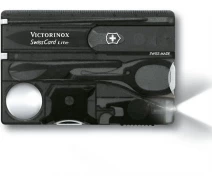 Придбати - мультитул  Карта-мультитул Victorinox чорн.прозор SWISSCARD (Vx07333.T3)