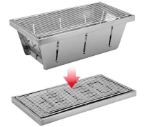 Придбати - гриль  Портативний гриль Naturehike Mini Picnic BBQ Grill NH20CJ006, сталь