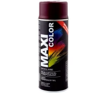 Придбати - автокраску  Емаль аерозольна універсальна декоративна Maxi Color RAL 8016 коричнево-червоний 400 мл