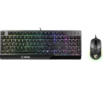 Придбати - аксесуар до ноутбука  Комплект клавіатура та миша MSI Vigor GK30 COMBO UA USB, EN/UKR/RU, RGB, чорний (S11-04UA212-CLA)