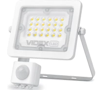 Придбати - прожектор  Прожектор VIDEX F2e 20W 5000K з датчиком руху і освітлення (VL-F2e205W-S)