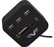 Придбати - кардрідер  Концентратор USB2.0 Frime 3xUSB2.0 Black (FHC-AllinOne3p2B)