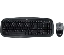 Придбати - клавіатуру  Комплект 2в1 Genius KM-200 Black UKR (31330003410) (клавіатура + миша)