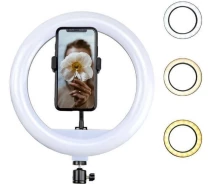 Придбати - кільцеве світло  Кільцева LED лампа Ring Fill Light YQ-320 (30см) з тримачем для смартфона і дистанційним пультом