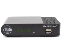 Придбати - ТВ-тюнер  Комплект Т2 (тюнер / ресивер World Vision WV T65 + Антена для Т2 Кімнатна Хвиля-2 з тв-кабелем)