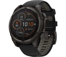 Придбати - смарт-годинник  Смарт-годинник Garmin fenix 8 47mm Saph SolarCrbnGry Ti/BlkBlk/PblGryBnd 010-02906-11