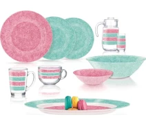 Придбати - сервиз  Сервіз Luminarc AMB Stony Pink & Turquoise 46 предметів (Q4730)