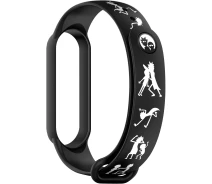 Придбати - аксессуар до смарт-годинниа  Ремінець ArmorStandart RM for Xiaomi Mi Band 6/5 Siluet Black (ARM59270)