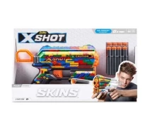 Придбати - іграшкову зброю  Швидкострільний бластер Zuru X-Shot Skins Flux Striper (8 патронів) (36516K)