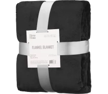 Придбати - плед  Плед Ardesto Flannel 160х200см, 100% поліестер, чорний (ART0215SB)