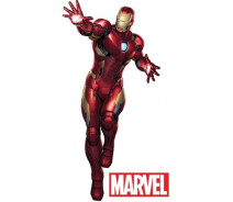 Придбати - подарок для геймеров  Наклейки інтер'єрні ABYstyle MARVEL Iron Man (Залізна людина) 183 x 85 см (ABYDCO437)
