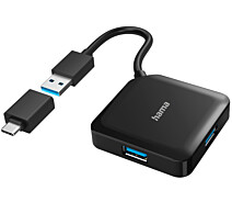 Придбати - кардрідер  Хаб USB3.2 USB-C Hama Black (00200116)