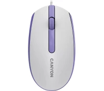 Придбати - мишку для ноутбука  Миша Canyon M-10 USB White Lavender (CNE-CMS10WL)
