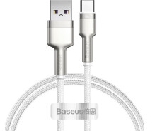 Придбати - кабель та перехідник  Кабель Baseus USB to Type-C 66W 1m (CAKF000102) білий