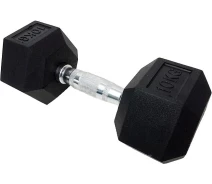 Придбати - гантелі  Гантель Шестигранная обрезиненная HouseFit (DD 6442-10) 10кг