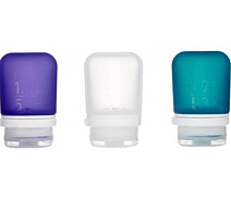 Придбати - туристичну посуд  Набір силіконових пляшечок Humangear GoToob+ 3-Pack Small clear/purple/teal