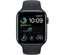 Придбати - смарт-годинник  Смарт-годинник Apple Watch SE GPS 40mm Midnight Aluminium Case with Midnight Sport Band - Regular (MNJT3UL/A) 2023