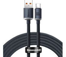 Придбати - кабель та перехідник  Кабель Baseus USB to Type-C 100W 2m (CAJY000501) чорний