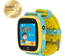 Придбати - смарт-годинник  Дитячий смарт-годинник AmiGo GO001 iP67 Green