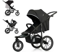 Придбати - дитячу коляску  Прогулянкова коляска Kinderkraft Helsi 2 Black (KSHELS02BLK0000) (00-00305294)