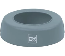 Придбати - миску та контейнер для собак  Миска-непроливайка WAUDOG Silicone, 1 л сірий(4823089356280)