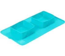 Придбати - миску та контейнер для собак  Миска складана WAUDOG Silicone, 385х230х50 мм блакитний(4823089356303)