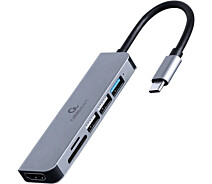 Придбати - кардрідер  Док-станція Cablexpert USB-C Grey (A-CM-COMBO6-02)