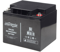 Придбати - акумулятор для ДБЖ та інверторів  Акумуляторна батарея EnerGenie BAT-12V40AH, 12 В 40 Aгод (1000038)