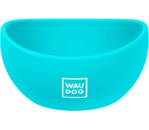 Придбати - миску та контейнер для собак  Миска WAUDOG Silicone, 250 мл блакитний(4823089357652)