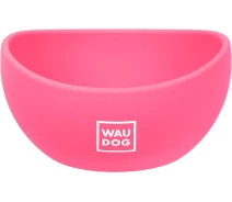 Придбати - миску та контейнер для собак  Миска WAUDOG Silicone, 250 мл рожевий(4823089357645)