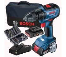 Придбати - шуруповерт  Шуруповерт-дриль Bosch GSR 18V-50, 18V, кейс, ЗУ, приладдя (0.601.9H5.004) (комплект)
