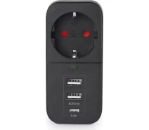 Придбати - мережевий фільтр  Мережевий адаптер VIDEX ONCORD 1п 2.4A 2USB+USB-C Black (VF-AD1G2U1C-B)