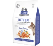 Придбати - зоотовар для кота  Корм сухий Brit Care Cat GF Kitten Gentle Digestion Strong Immunity д/кошенят лосось 0,4кг (8595602565030)