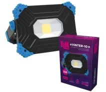 Придбати - прожектор  Світлодіодний прожектор з акум.ELM Vinter 10Вт 1000/500lm 6500К IP54 (26-0122)