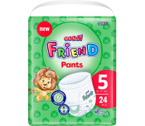 Придбати - підгузник  Трусики-підгузки GOO.N FRIEND для дітей 12-17 кг (розмір 5, унісекс, 24 шт) (F1010117-002)
