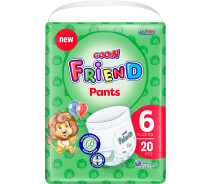 Придбати - підгузник  Трусики-підгузки GOO.N FRIEND для дітей 15-25 кг (розмір 6, унісекс, 20 шт) (F1010117-003)
