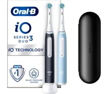 Придбати - зубну щітку  Зубна щітка Braun Oral-B iO3 Чорна&Блакитна + Футляр