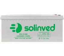 Придбати - акумулятор для ДБЖ та інверторів  Акумуляторна батарея SOLINVED 200-12 GEL 12V 200 Ah