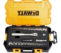 Придбати - головку, набори головок  Набір головок DeWalt 1/4", 3/8", 34шт. (DWMT45034-0)