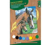 Придбати - картину за номерами  Набір для творчості Sequin Art PAINTING BY NUMBERS JUNIOR Horse and Foal (SA0030)
