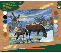 Придбати - картину за номерами  Набір для творчості Sequin Art PAINTING BY NUMBERS SENIOR Evening Pasture (SA0429)