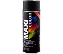 Придбати - автокраску  Емаль аерозольна універсальна декоративна Maxi Color RAL 9017 чорна-транспортна 400 мл