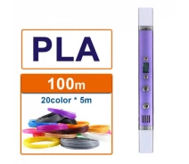 Придбати - 3D-ручку  3D-ручка MYRIWELL RP-100C Purple (ABC, PLA, PCL) + 100m (20 кольорів) PLA пластика