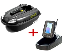 Придбати - кораблик для прикормки  Кораблик для підгодовування CARPBOAT Mini Carbon 2,4Ghz+ехолот TF500