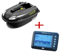 Придбати - кораблик для прикормки  Кораблик для підгодовування CARPBOAT Mini Carbon 2,4Ghz+ехолот TF300